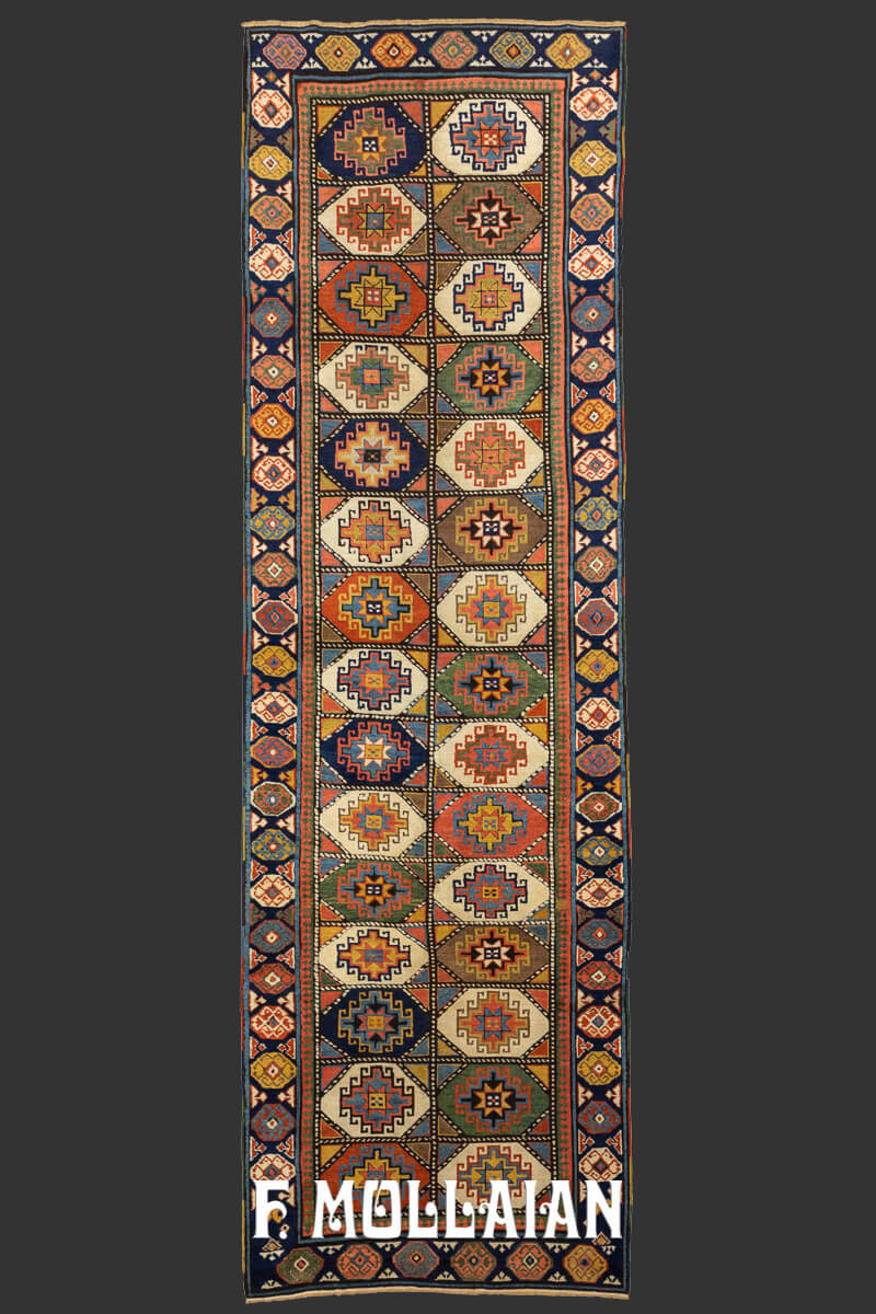 Caucasian Rug Moghan Multicolor Runner n°:71193526